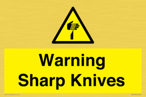 Warning Sharp Knives